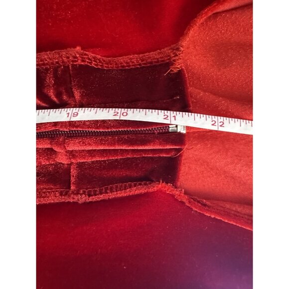 Blissninja OOAK Red Velour Patchwork Hooded Overcoat Elf Whimsigoth Fairy Grunge - Picture 14 of 14